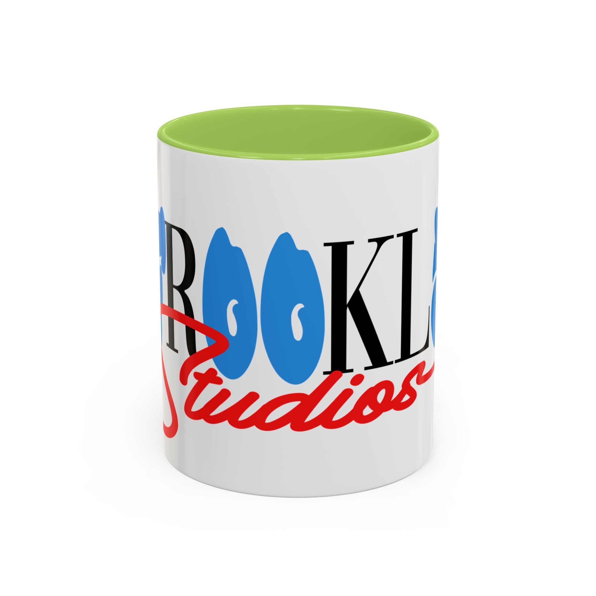 Accent Coffee Mug —Afrooklyn Studios Logo Pink-Accent Ceramic Coffee Mug (11oz/15oz)