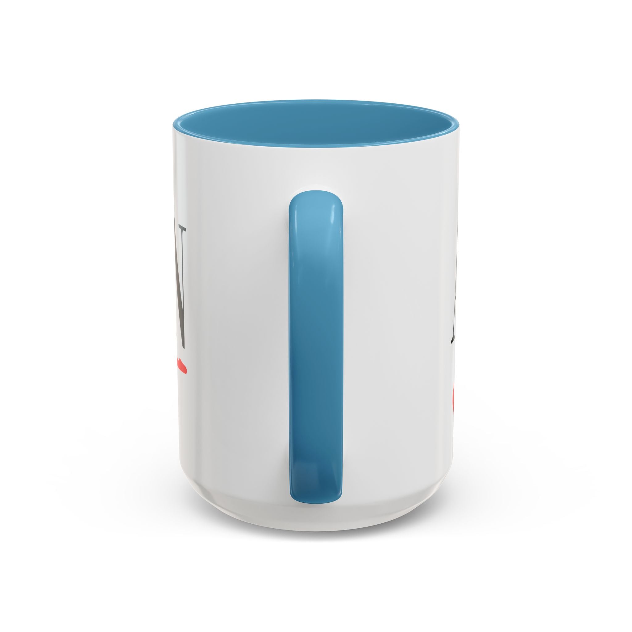 Accent Coffee Mug —Afrooklyn Studios Logo Pink-Accent Ceramic Coffee Mug (11oz/15oz)