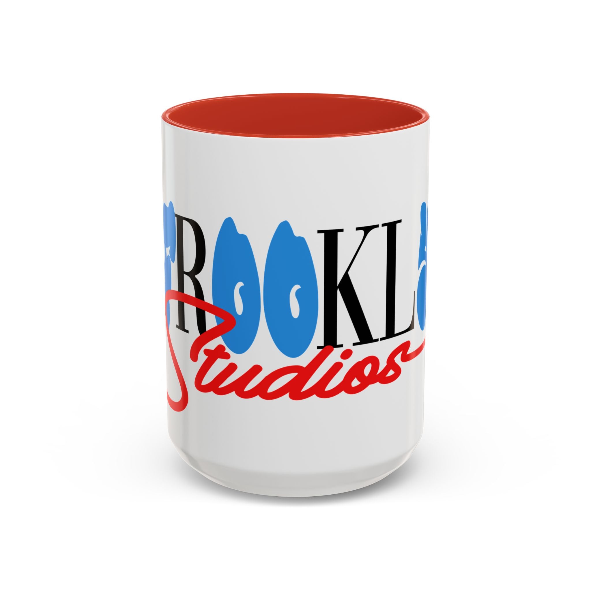 Accent Coffee Mug —Afrooklyn Studios Logo Pink-Accent Ceramic Coffee Mug (11oz/15oz)