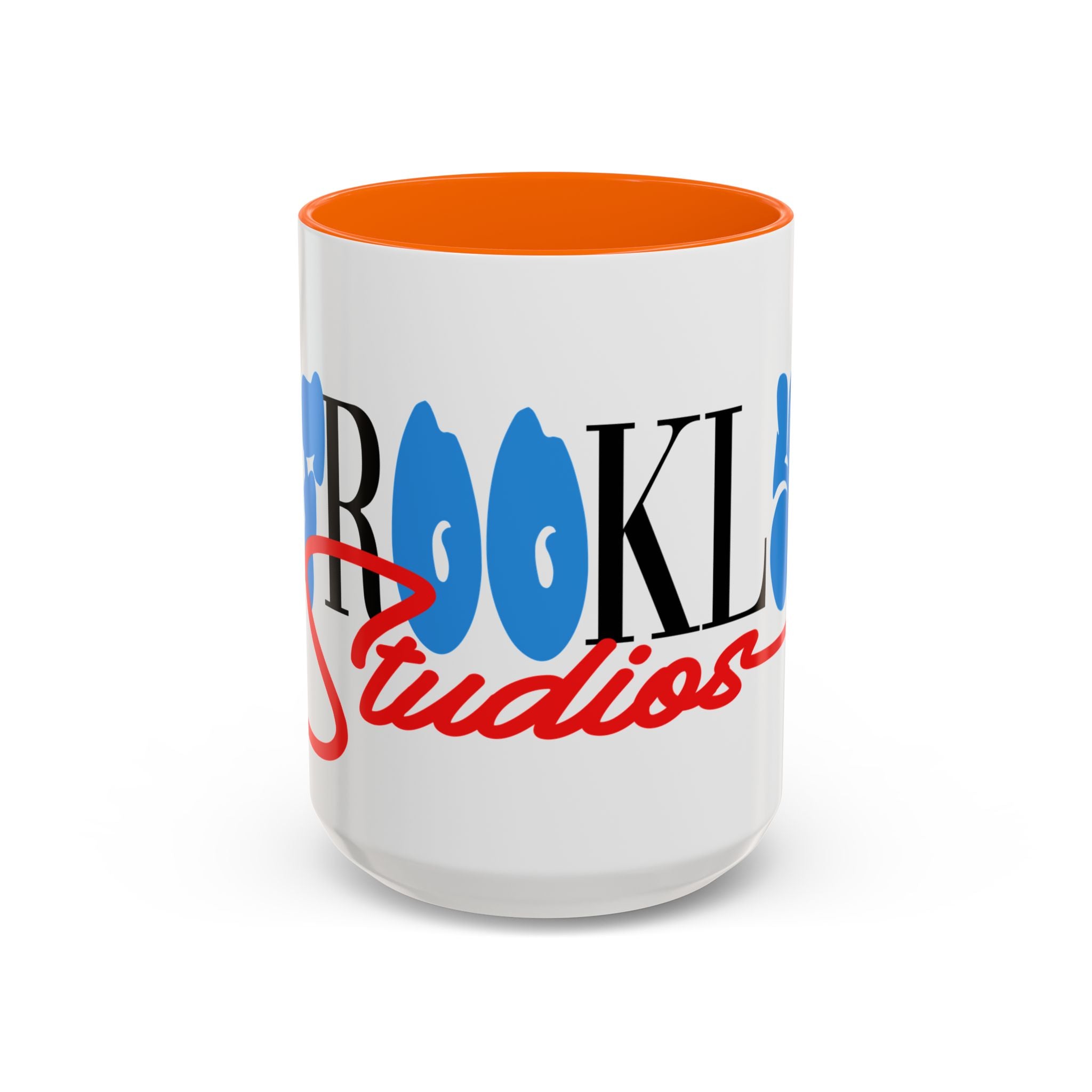 Accent Coffee Mug —Afrooklyn Studios Logo Pink-Accent Ceramic Coffee Mug (11oz/15oz)