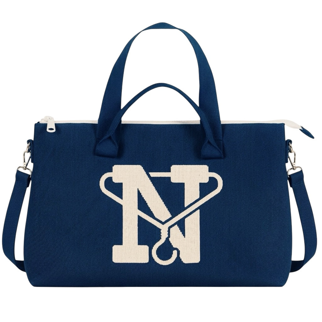 Afrooklyn Ankees Messenger Crossbody *FITTED 🧢 BLUE*