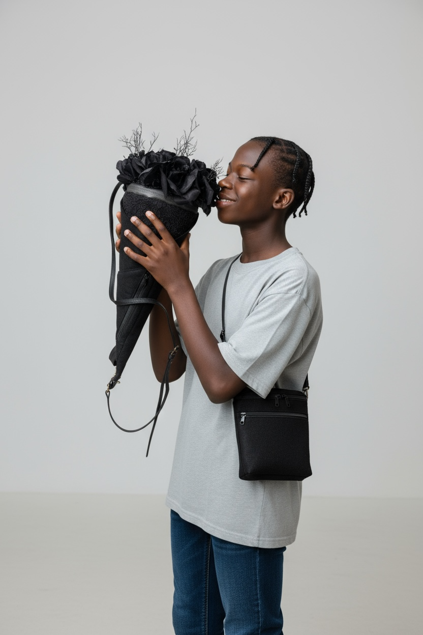 Black Pearl Bouquet Crossbody