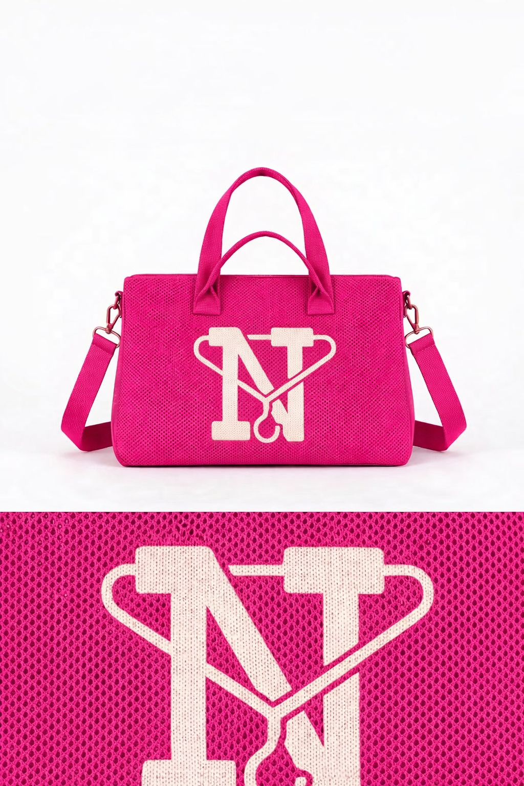 Afrooklyn Ankees Messenger Crossbody *Panther Pink*